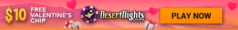 Desert Nights Casino, bonus sans depot de 10$